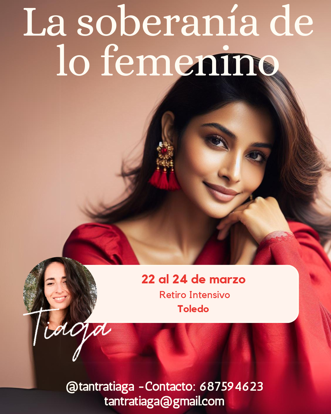 La soberanía de lo femenino, evento en marzo de 2024 en Toledo Tantra Tiaga